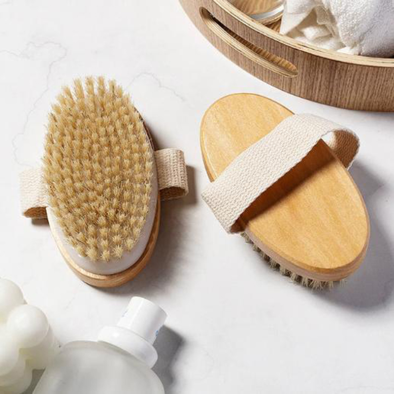 Body Loofah Natural - Wet Dry Skin Body Brush Natural