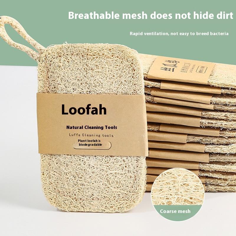 Natural Loofah Scrub Pad 6Pcs  - đánh giá và giá Body Loofah Natural