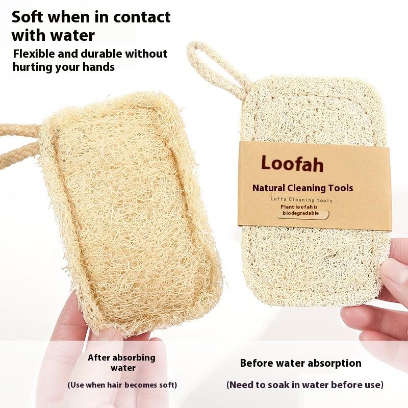 Natural Loofah Scrub Pad 6Pcs  - đánh giá và giá Body Loofah Natural