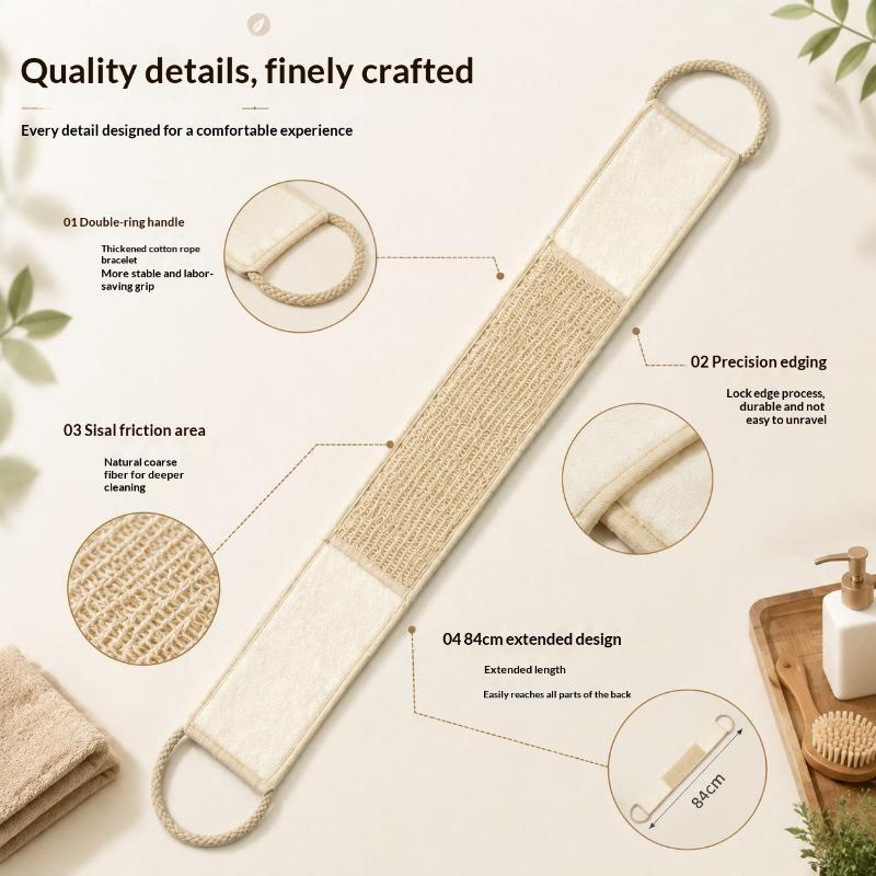 【B】Natural Soft Sisal Fiber Ex - đánh giá và giá Body Loofah Natural