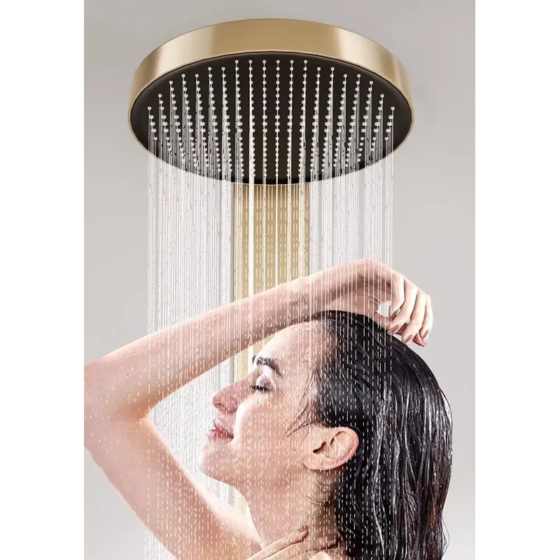 Brass Rainfall Shower Panel Se - đánh giá và giá Spa & Wellness Zámeček Petrovice